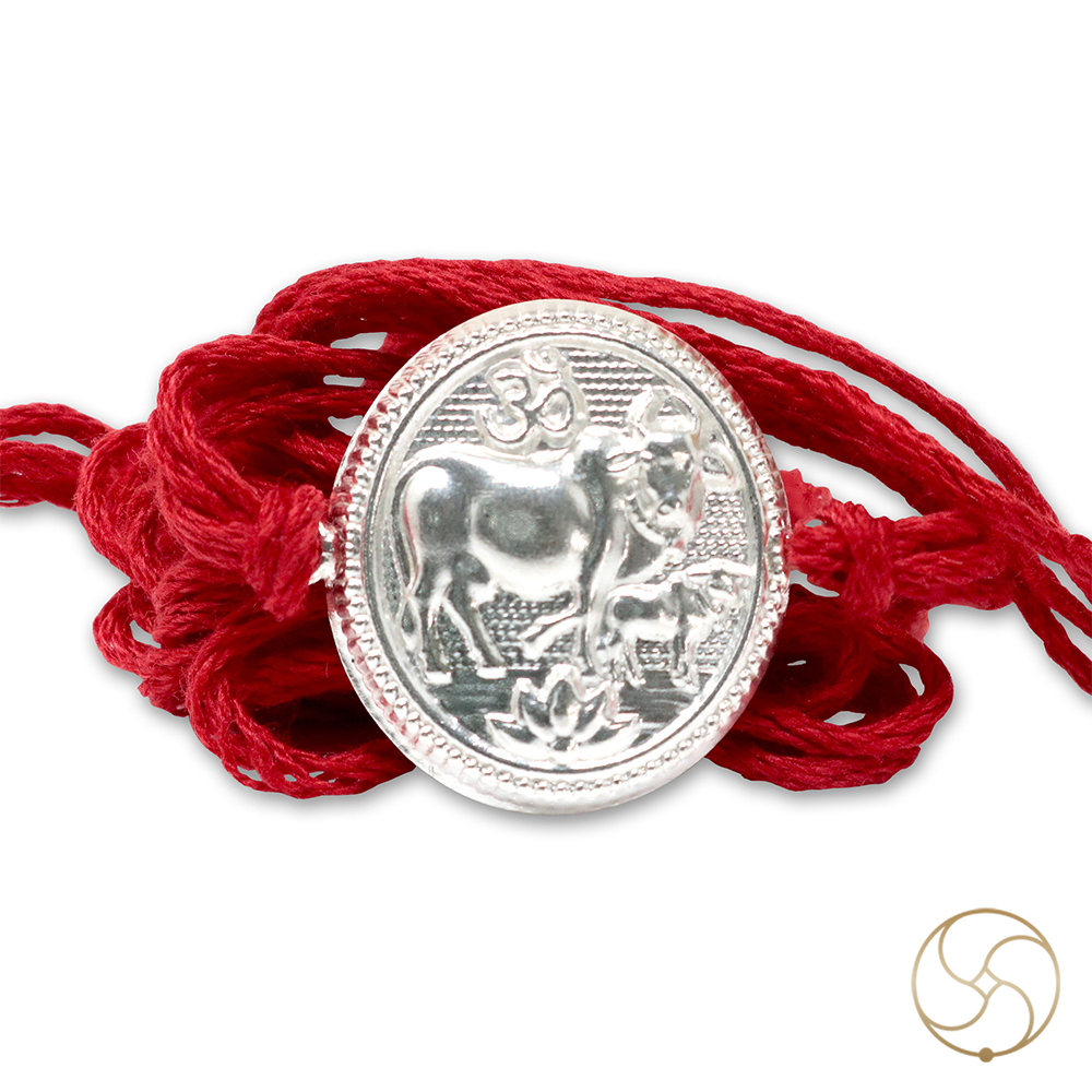 999 Silver Gau Bachhda Rakhi -     