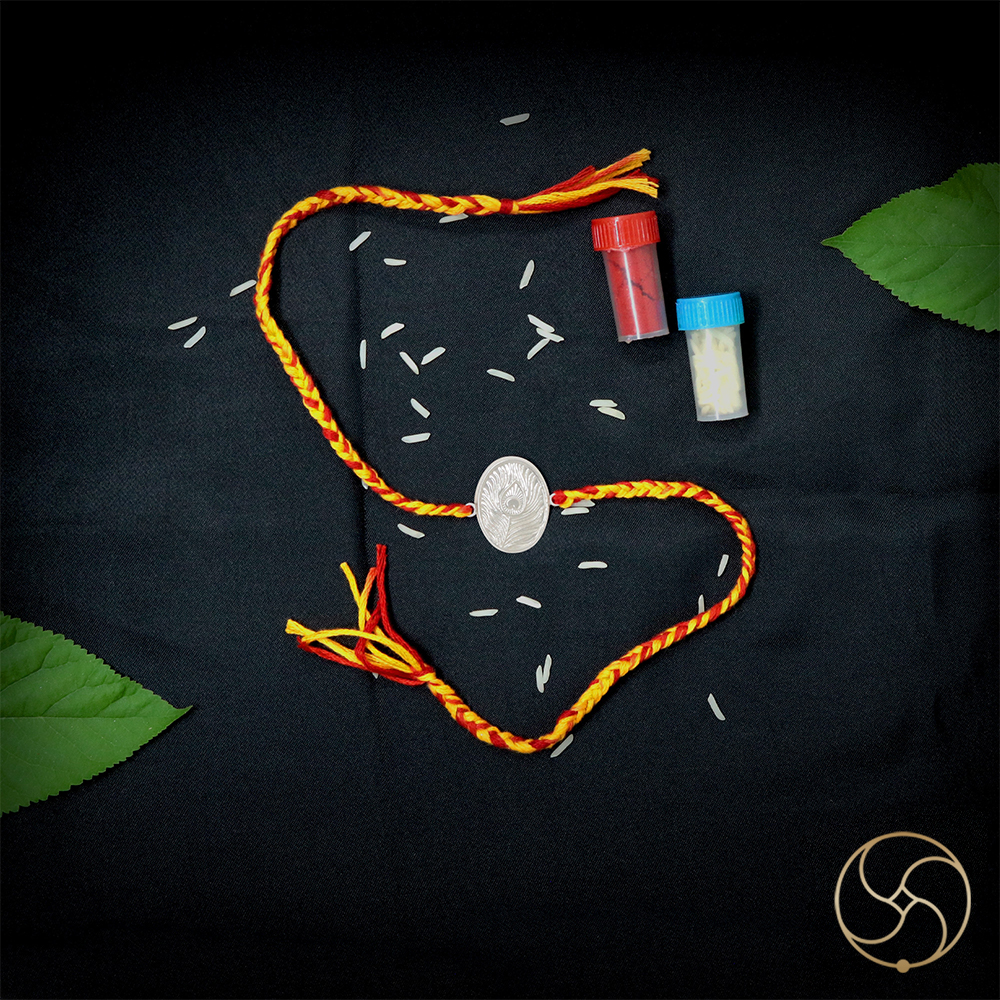 999  Silver Mayur Pankh Rakhi -    