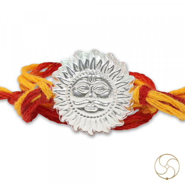 Image of 99.9% Silver Surya Dev Rakhi