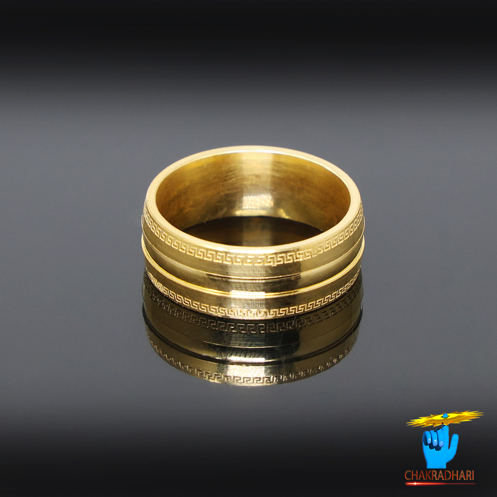 999 Gold with Eternal flow symbol ring  -      15gm