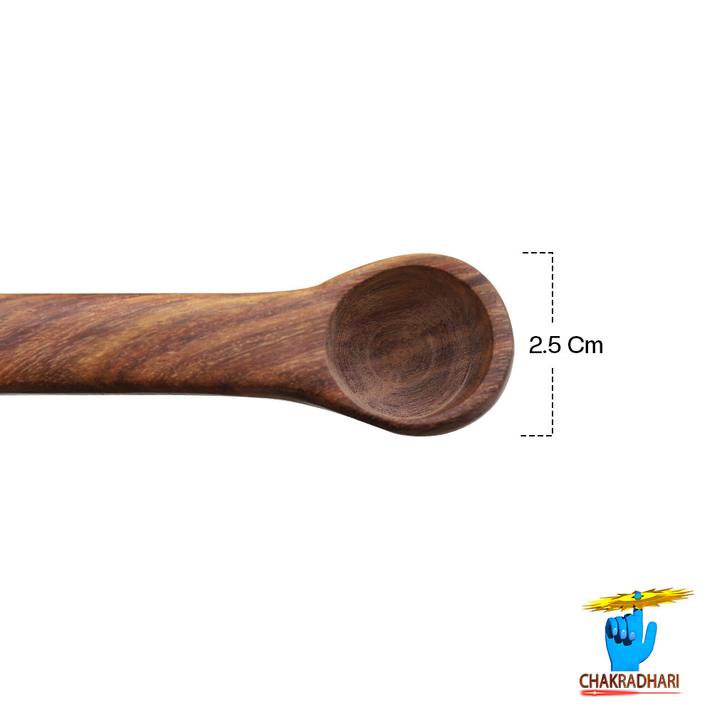 Sheesham Wood Struva for Hawan - Traditional Wooden Tool for Rituals