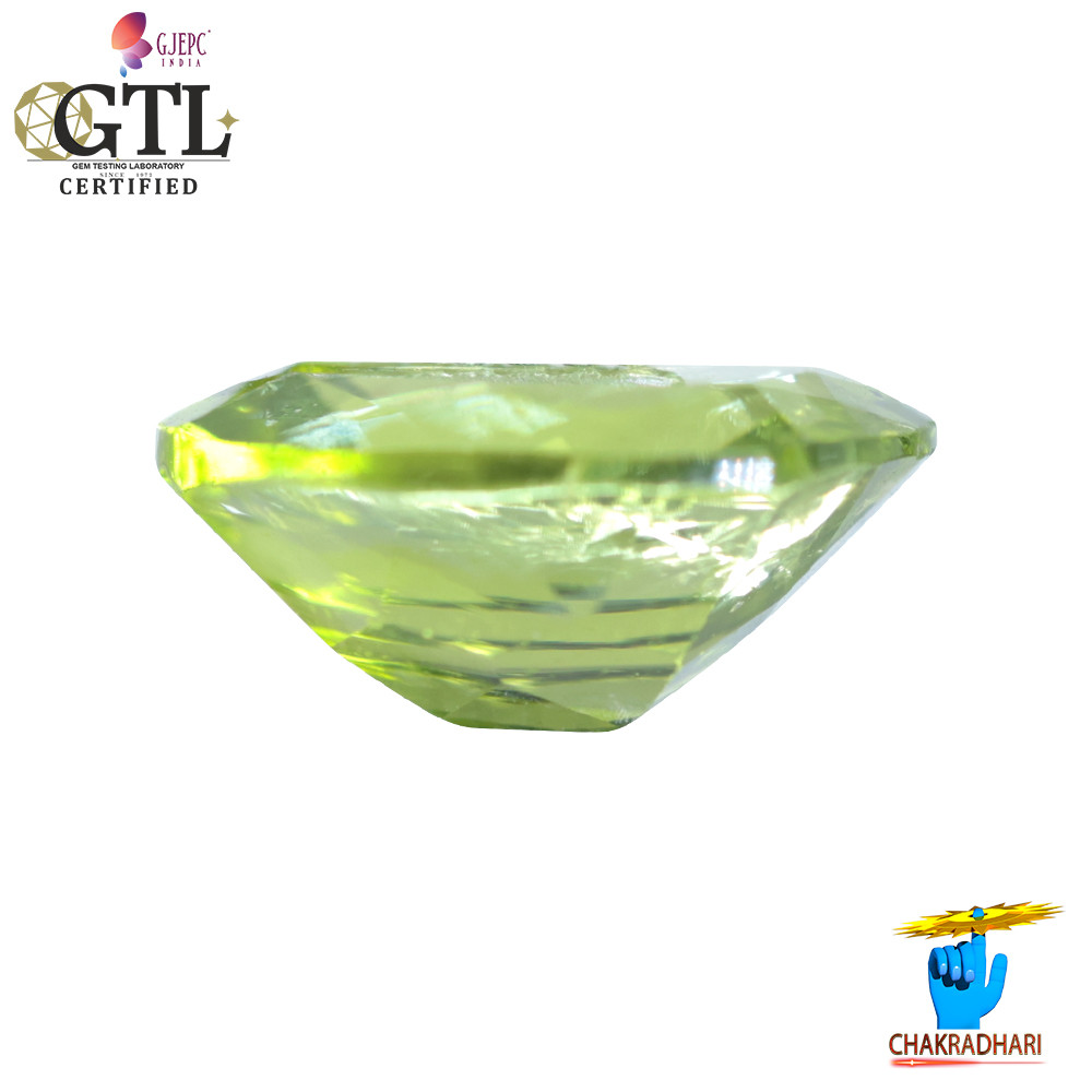 502 Carats Peridot Gemstone With Ring Or Pendant -  