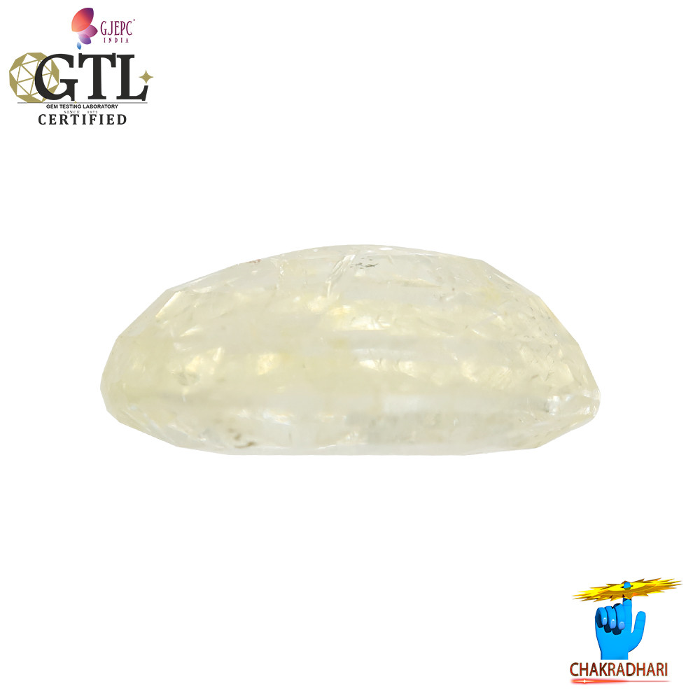 493 Carats Yellow Sapphire Gemstone With Ring Or Pendant -   