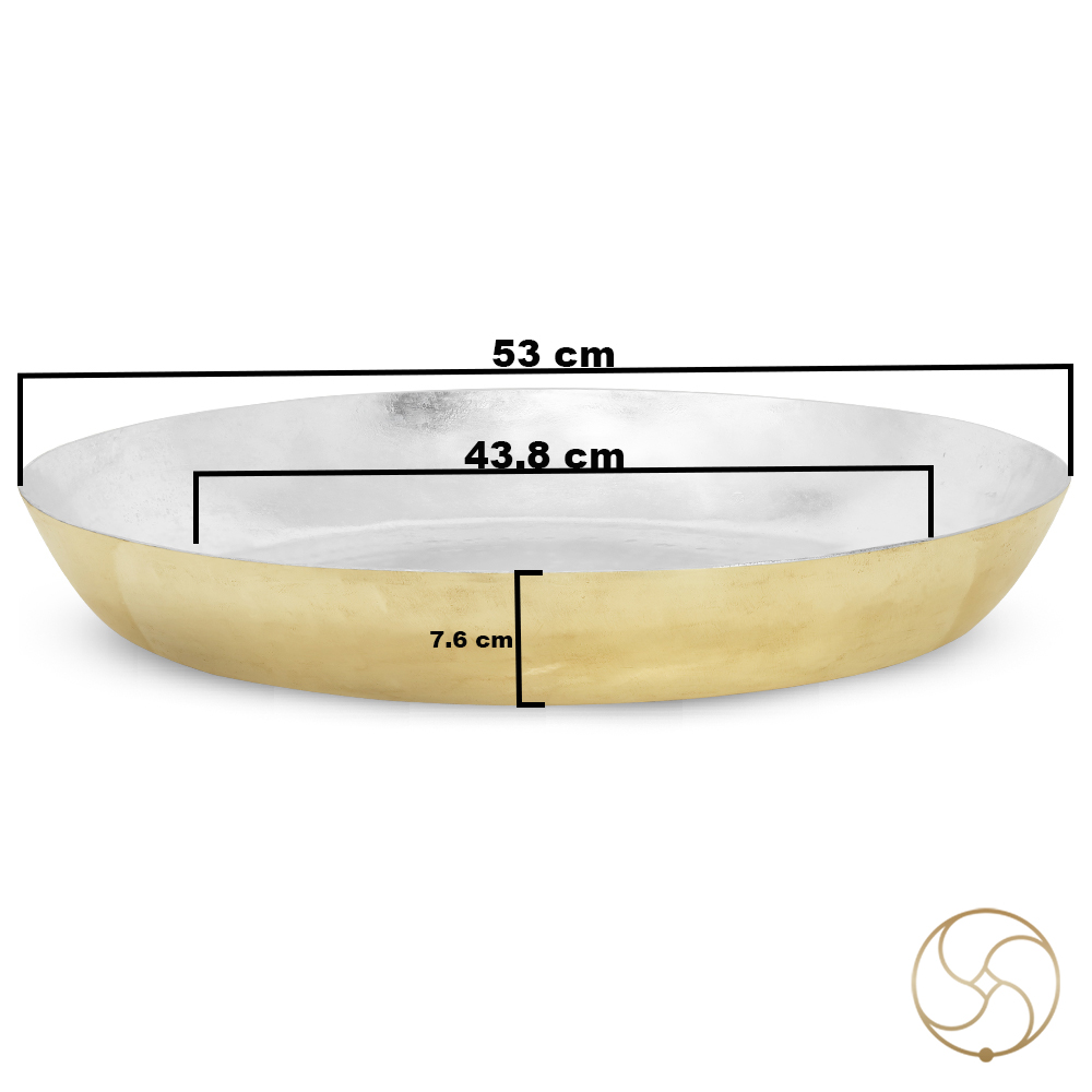 Ritika Brass Big Paraat With Ranga Coating -          