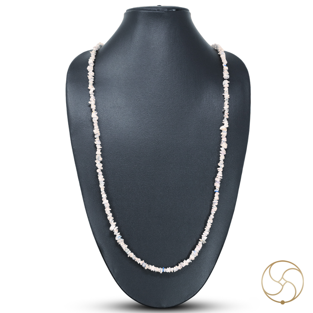 Opal Chips Wearing Mala -