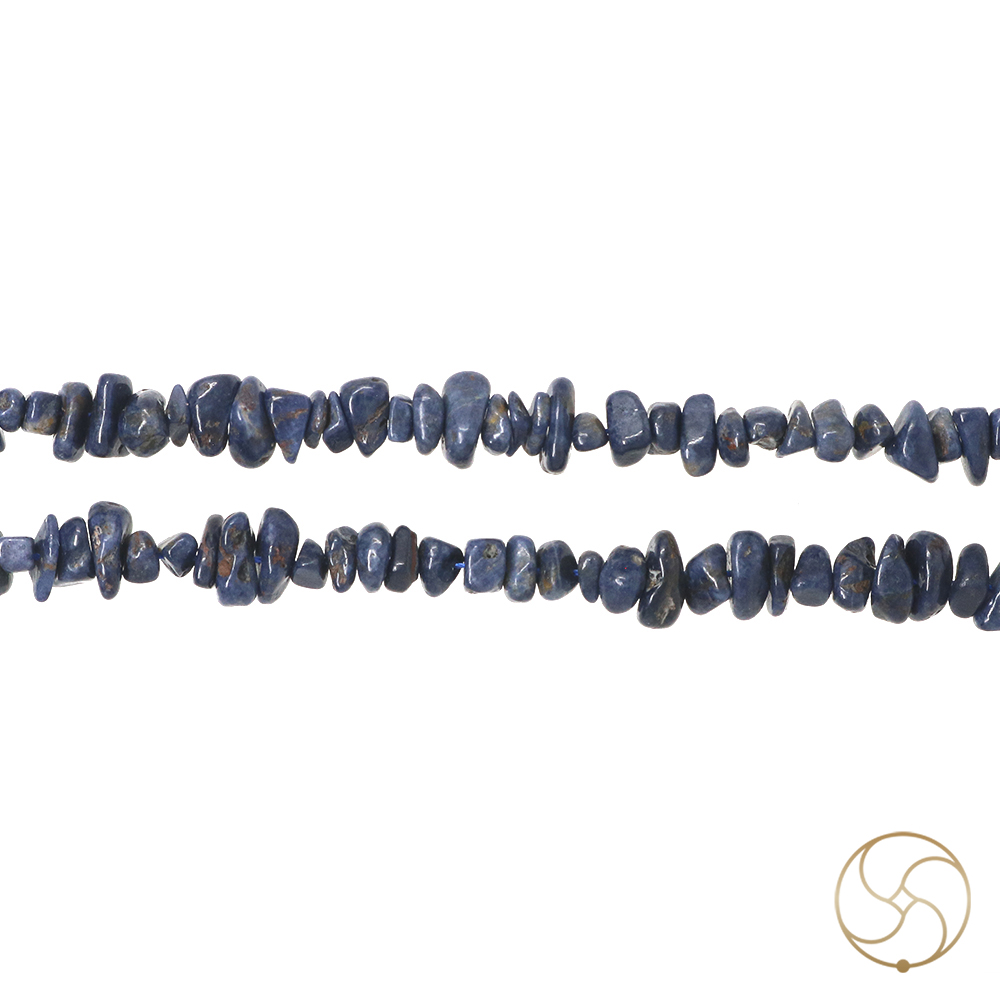 Blue Sapphire Wearing Mala -