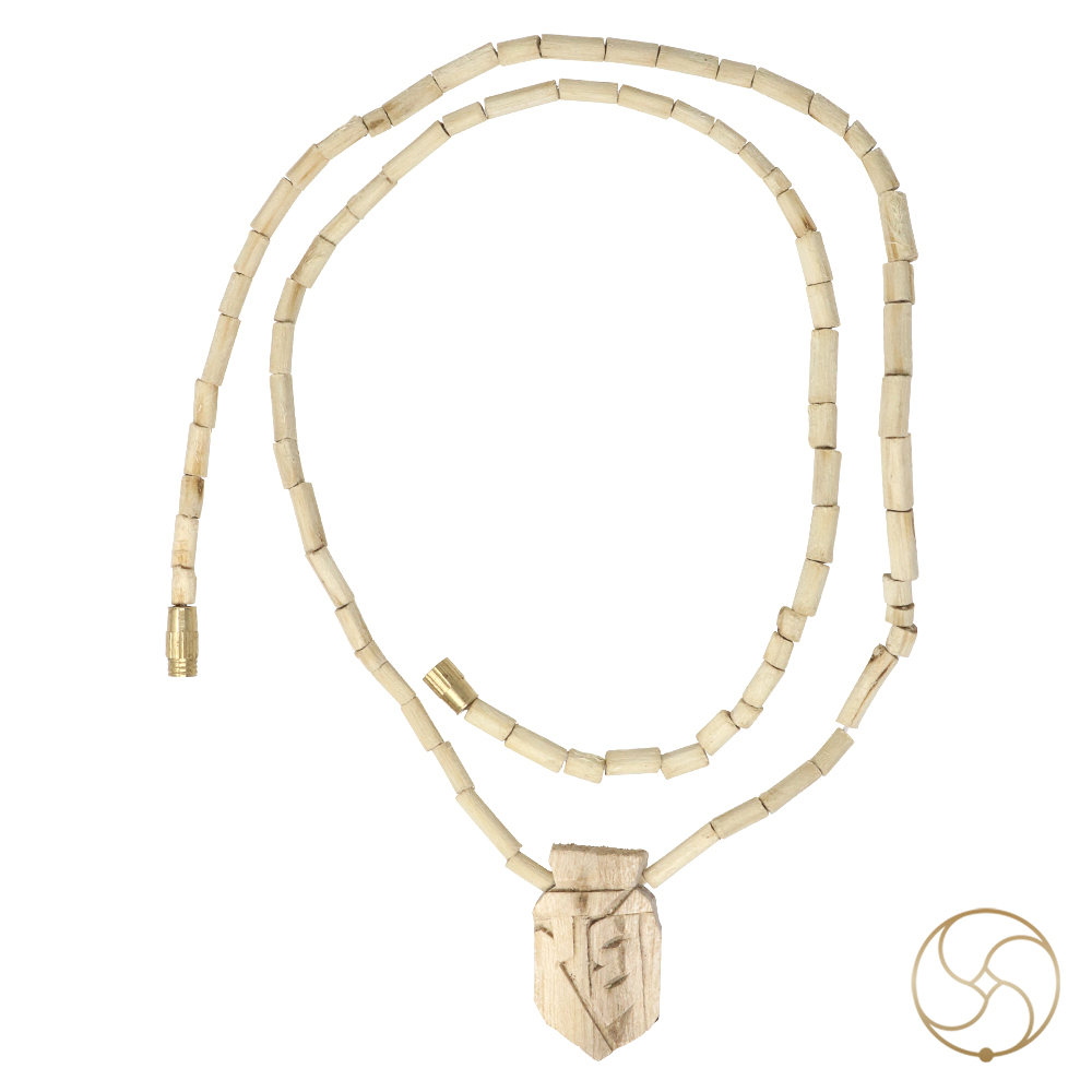 Tulsi Kanthi Mala With Radhe Tulsi Wood Pendant Wearing Mala -          