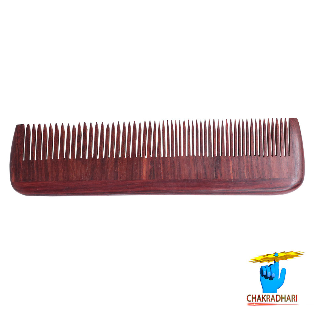 Graceful Long Red Sandalwood Comb