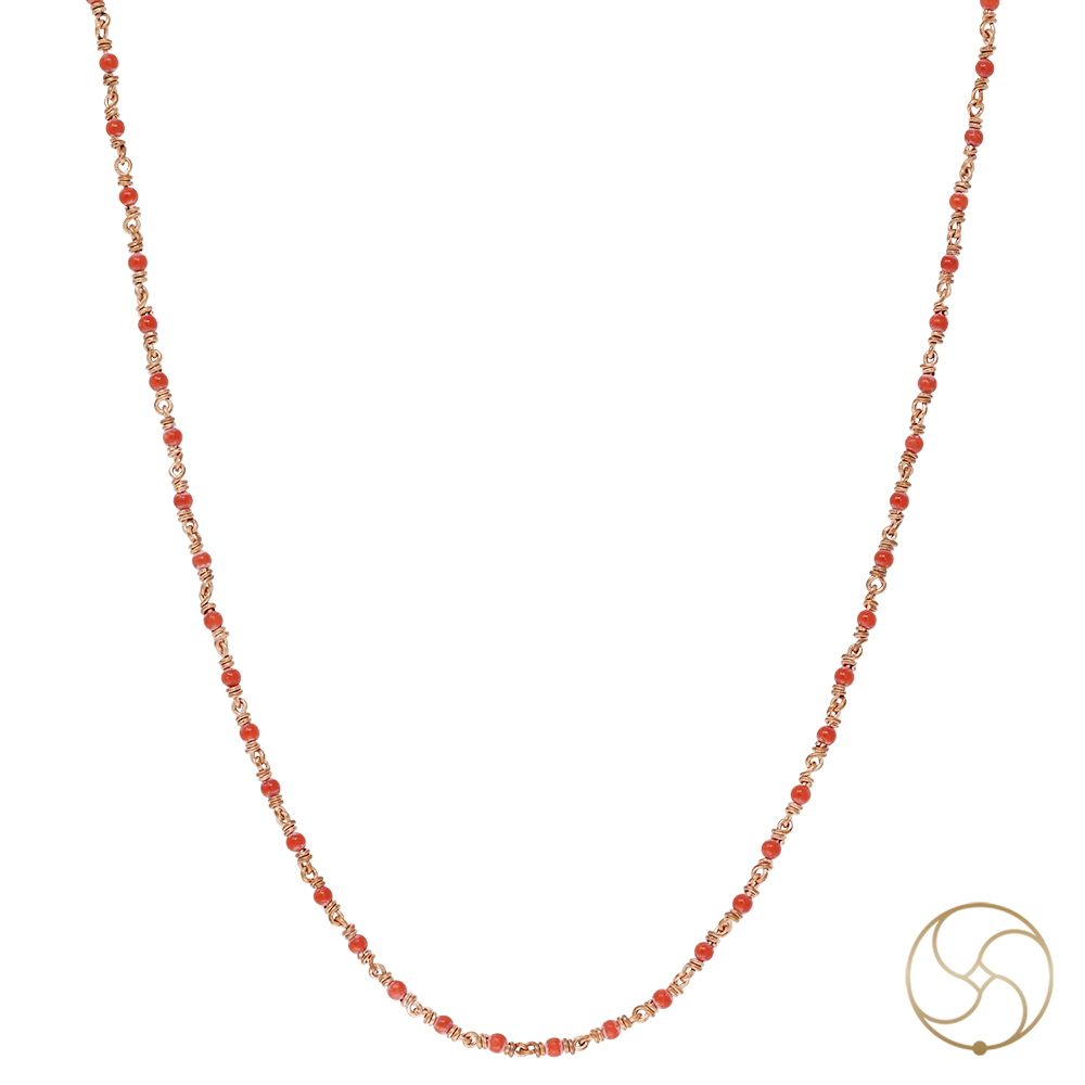 999 Pure Copper Coral Wearing Mala 4mm - 999       4mm