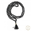 Black Agate Mala 108 Plus 1 Beads for Jaap and Wearing 8mm or 6mm