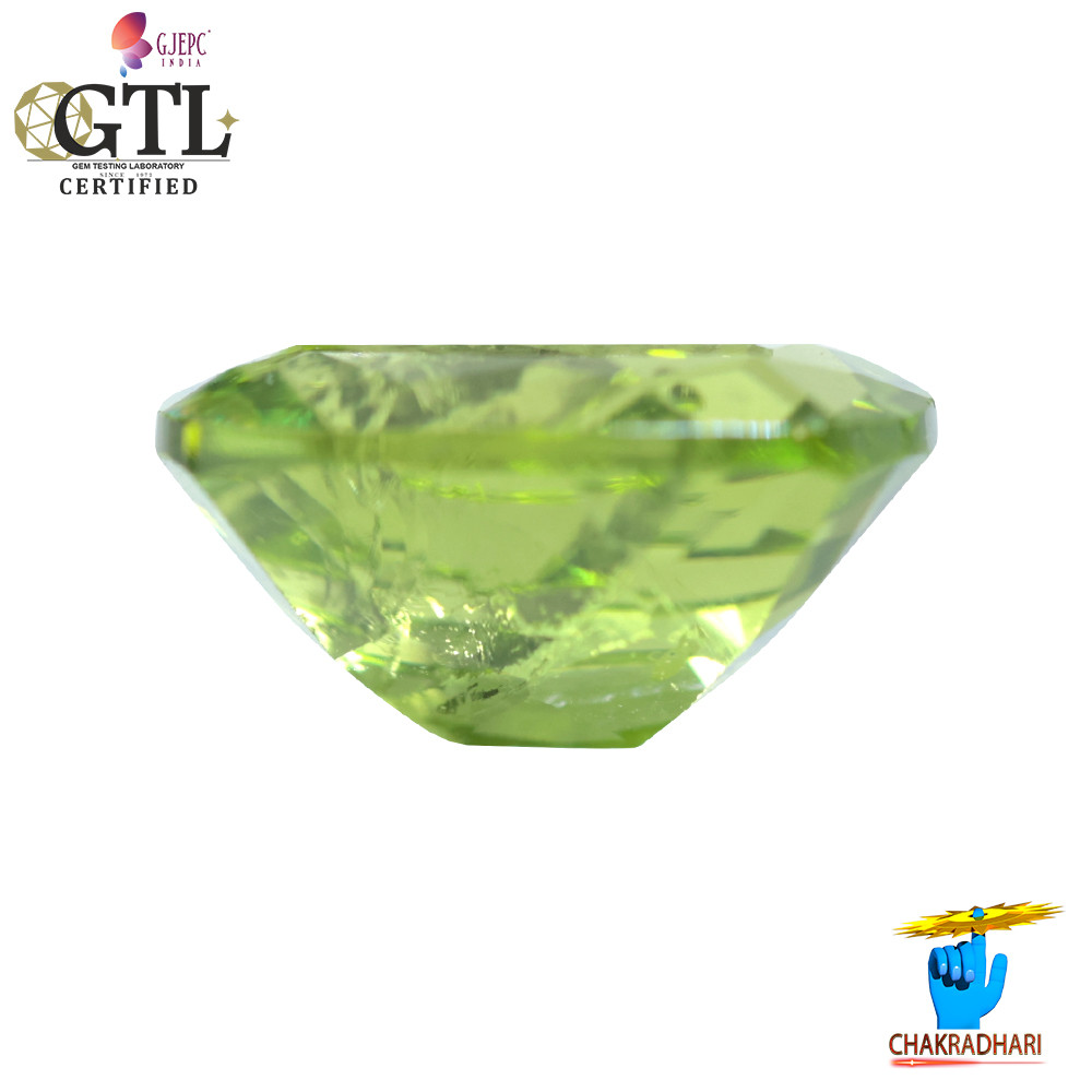 595 Carats Peridot Gemstone With Ring Or Pendant -  