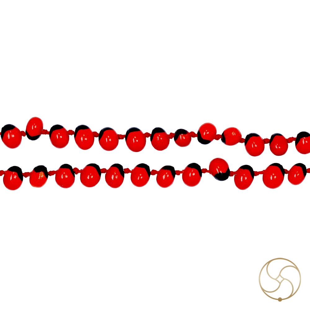 Red Chirmi Jaap Mala 108 1 Beads