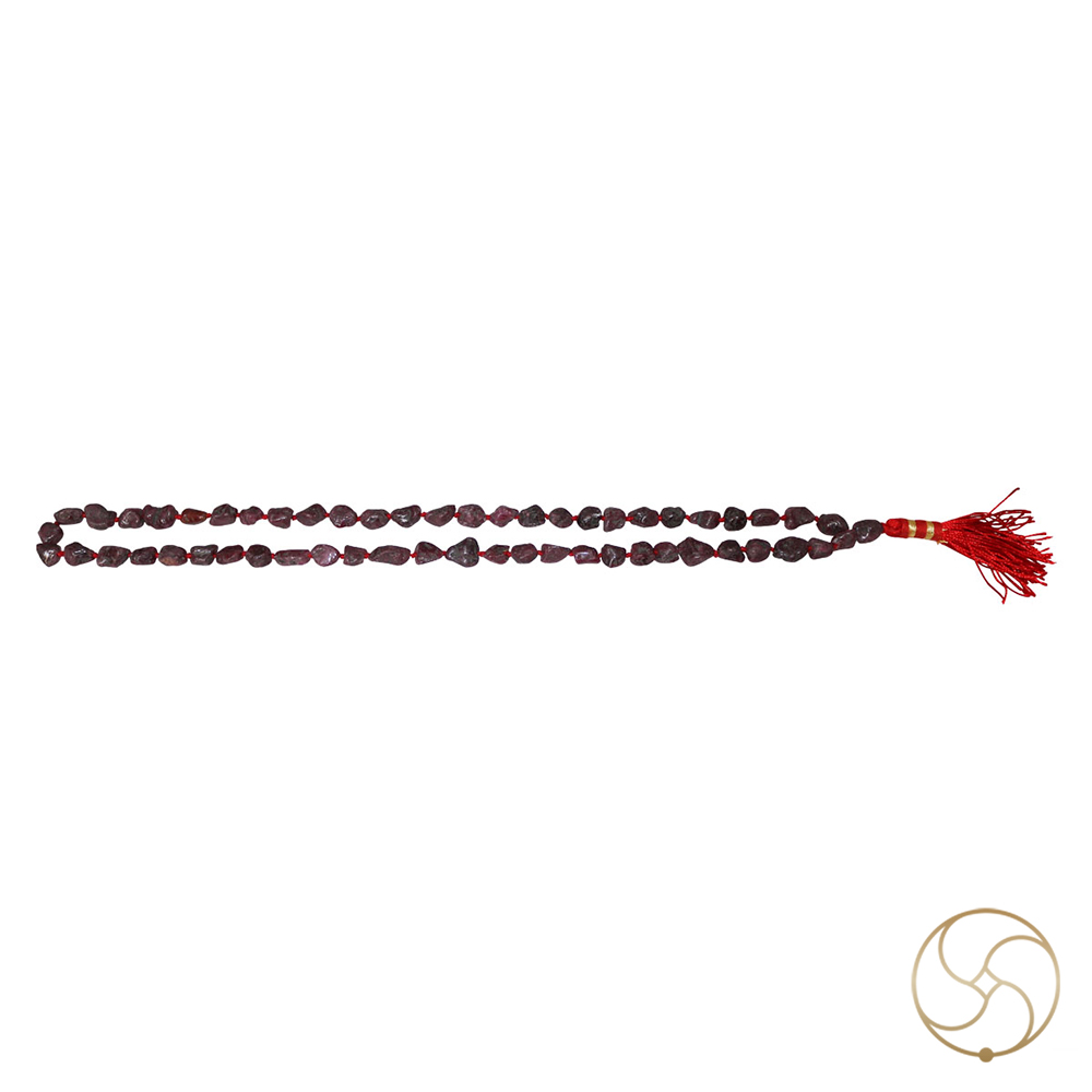 100 Origianal Manak Gemstone Mala  54 Plus 1 Beads Unheated Untreated Ruby Mala -    - 
