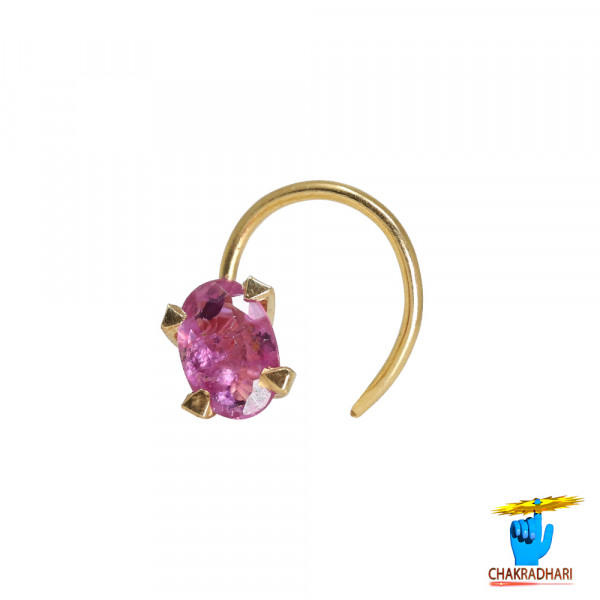 Image of 91.6%  0.444 grams Gold 0.33 Carat Natural Ruby Nose pin