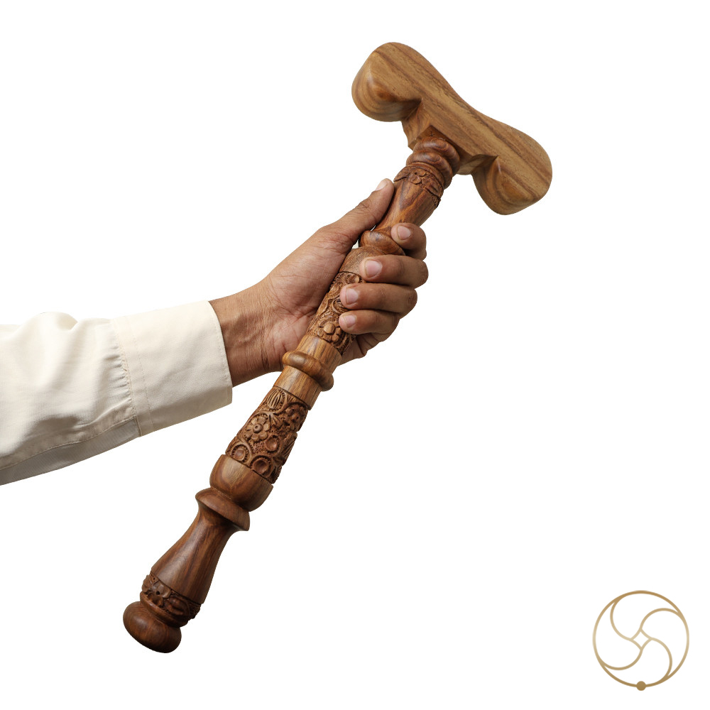 Natural Sheesham Yoga Stick -