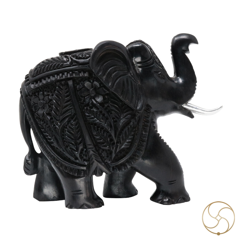 Ebony Divine Up Trunk Elephant -