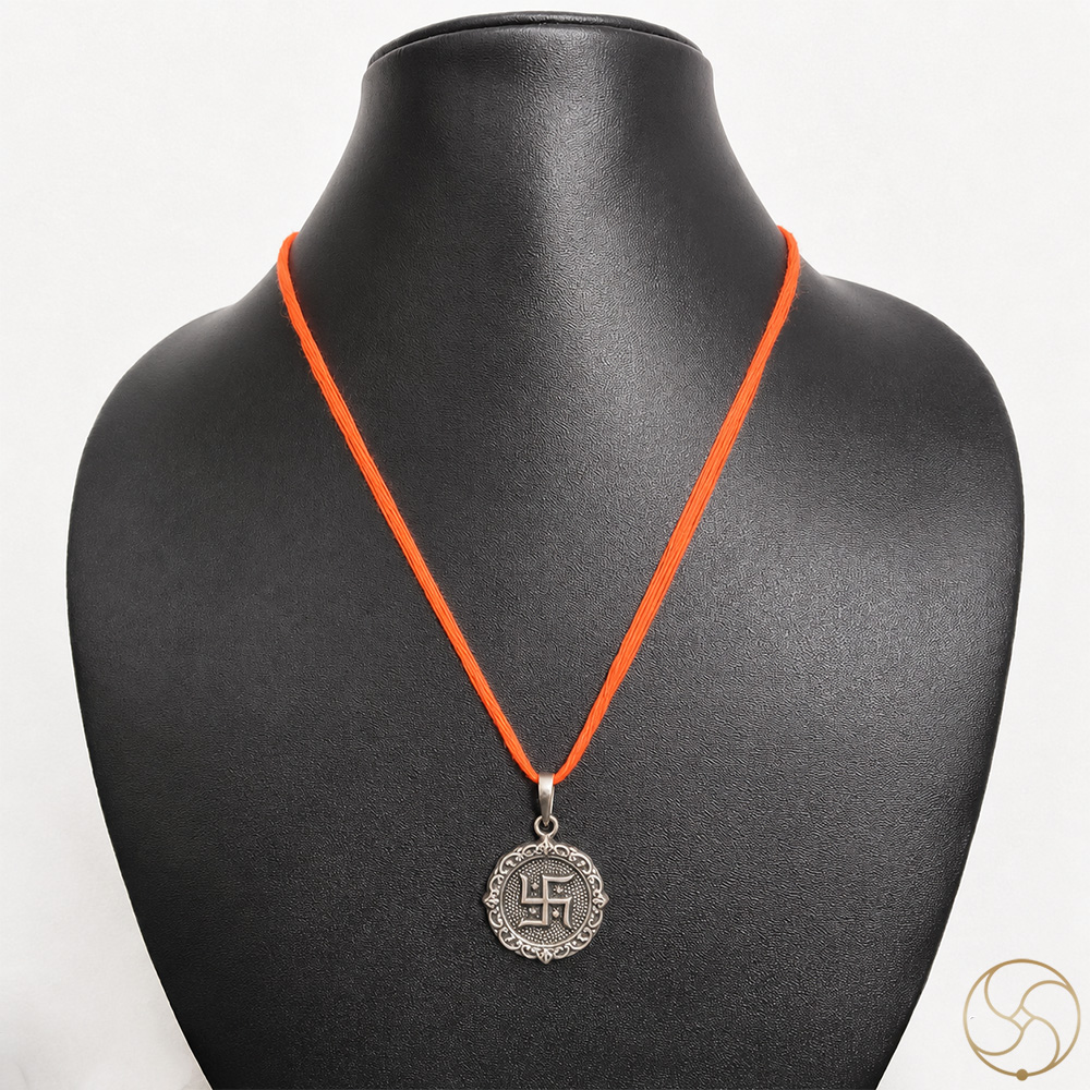 996 Silver Swastik Pendant