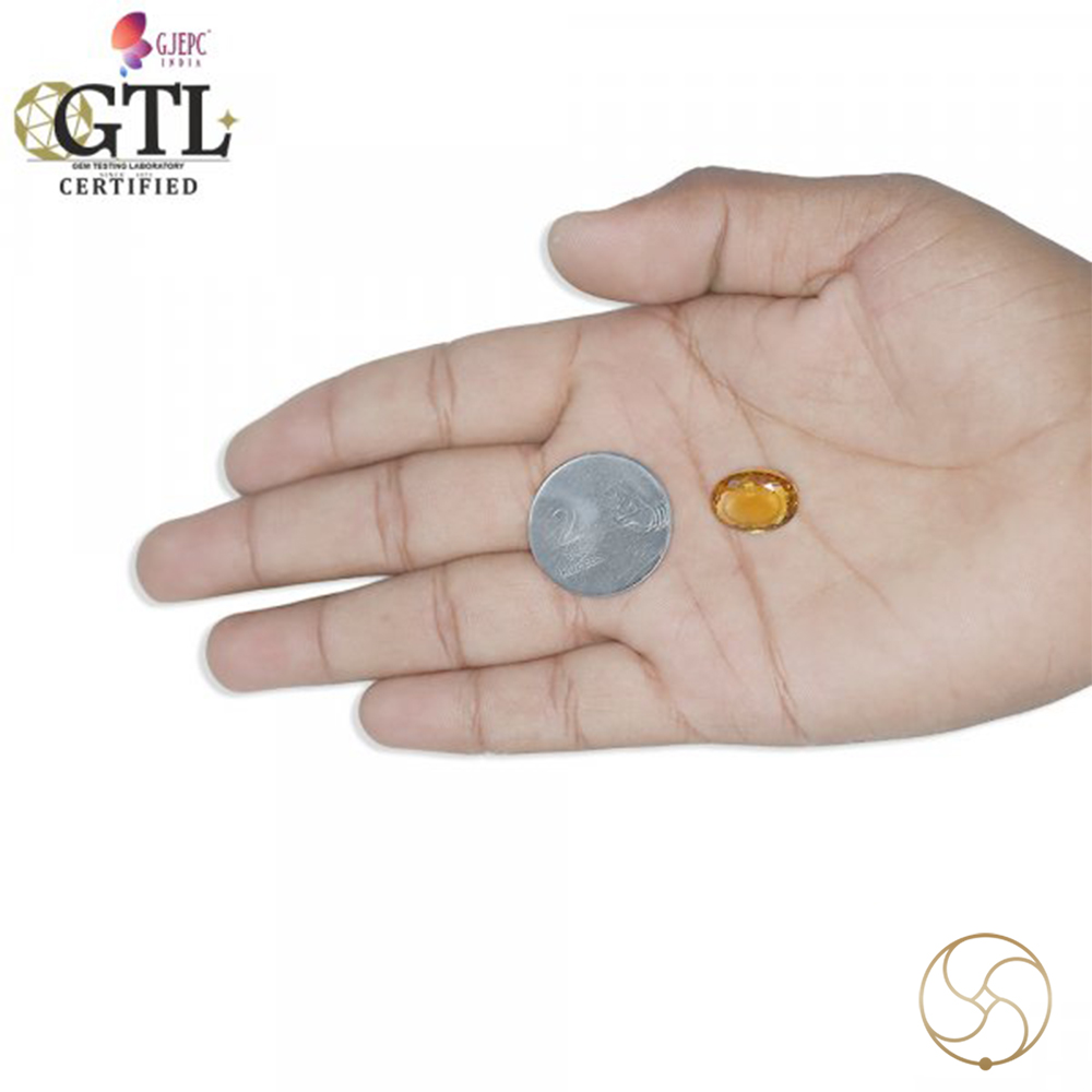 1180 Carats Natural Citrine Sunehla Stone With Ring Or Pendant -    