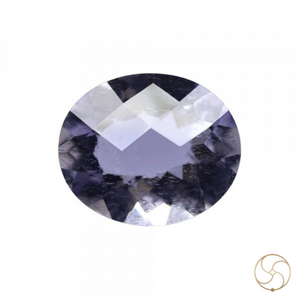 Image of 3.37 Carats Iolite Gemstone With Silver Ring Or Pendant - काका नीली रत्न