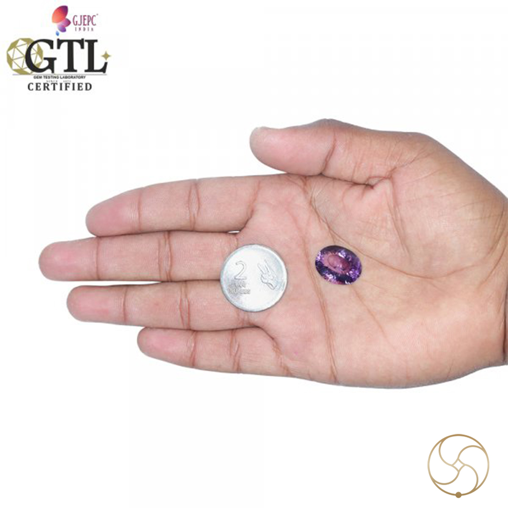1663 Carats Amethyst Katela Jamuniya Stone With Silver Ring Or Pendant -