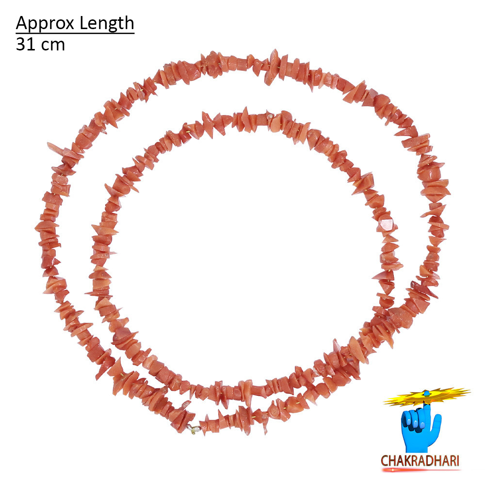 Sacred Italian Coral Moonga Chips Mala Ancient Protection Healing and Spiritual Empowerment