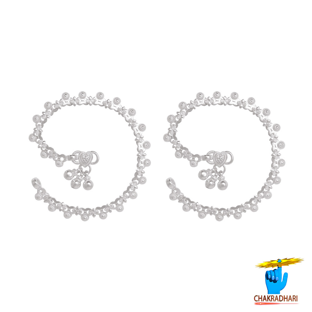 996 Silver Childrens Anklet-   