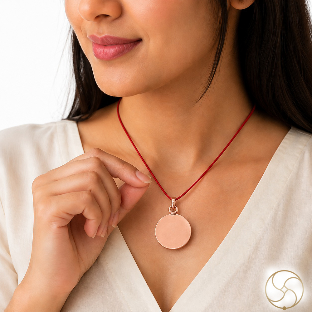 999 Nepaliya Copper Circular Coin Pendant