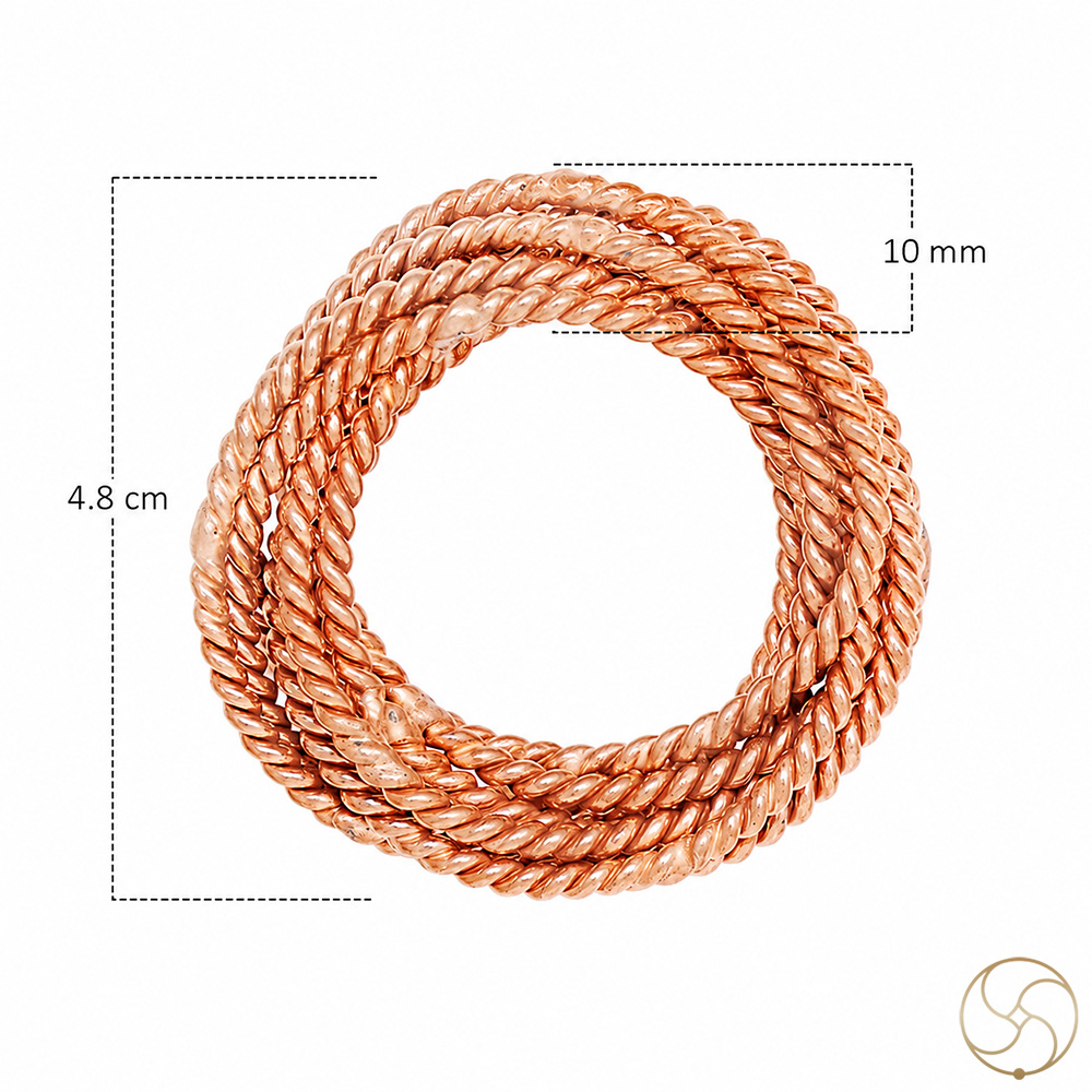 999 Nepaliya Copper Tensor Torus Coil for Glass or Pocket