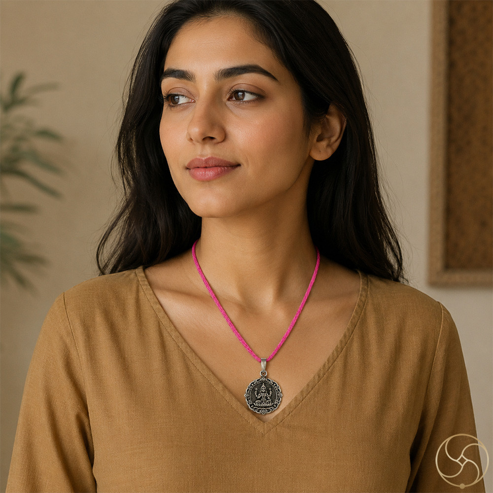 996 Silver Lakshmi Maa Pendant