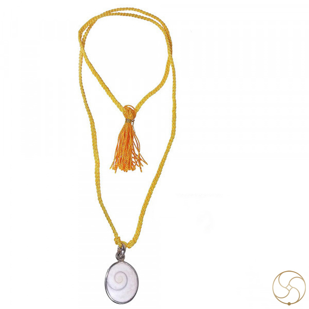 Gomti Chakra Silver Pendant