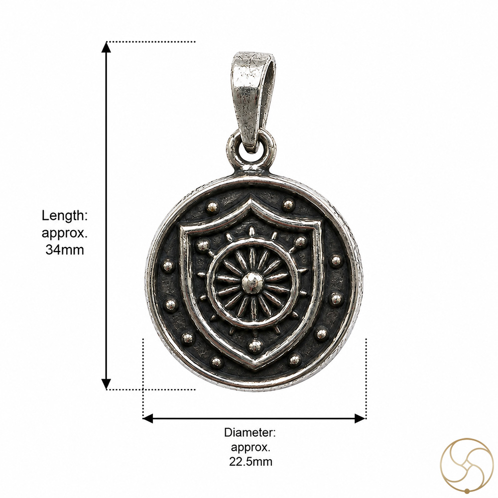 996 Silver Suraksha Kavach Pendant