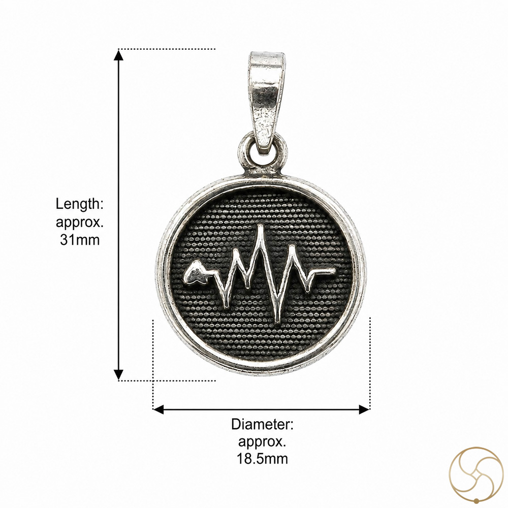 996 Silver Heatbeat Pendant