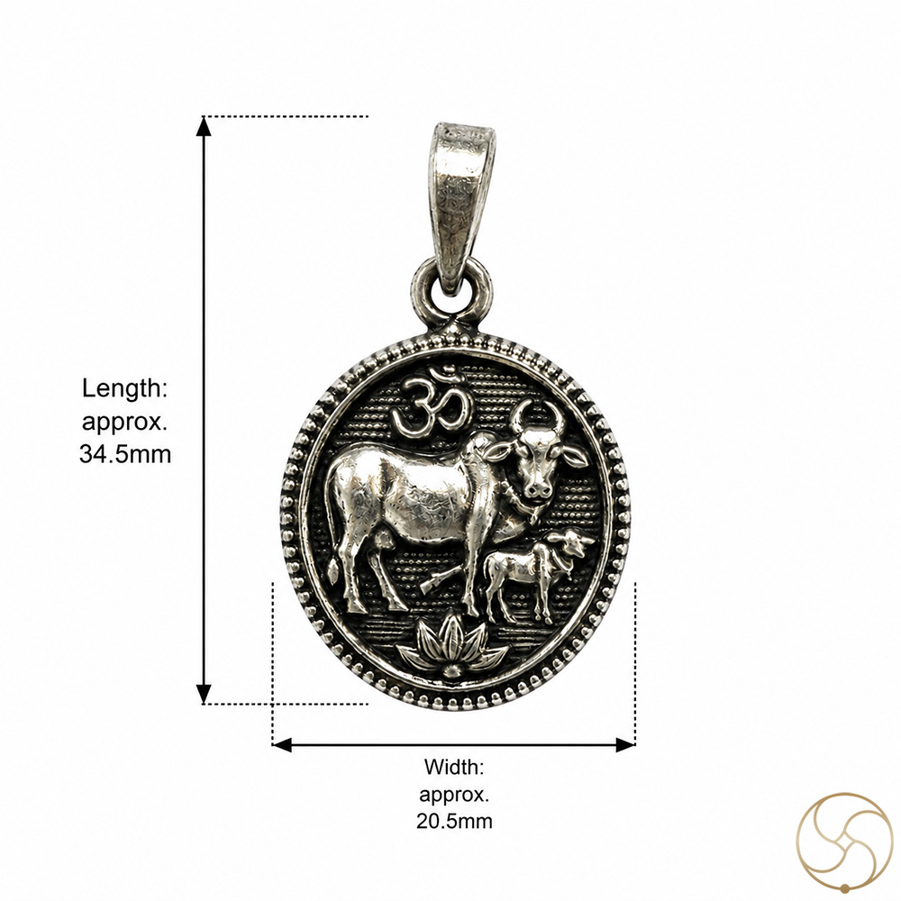 996 Silver Kamadhenu Pendant