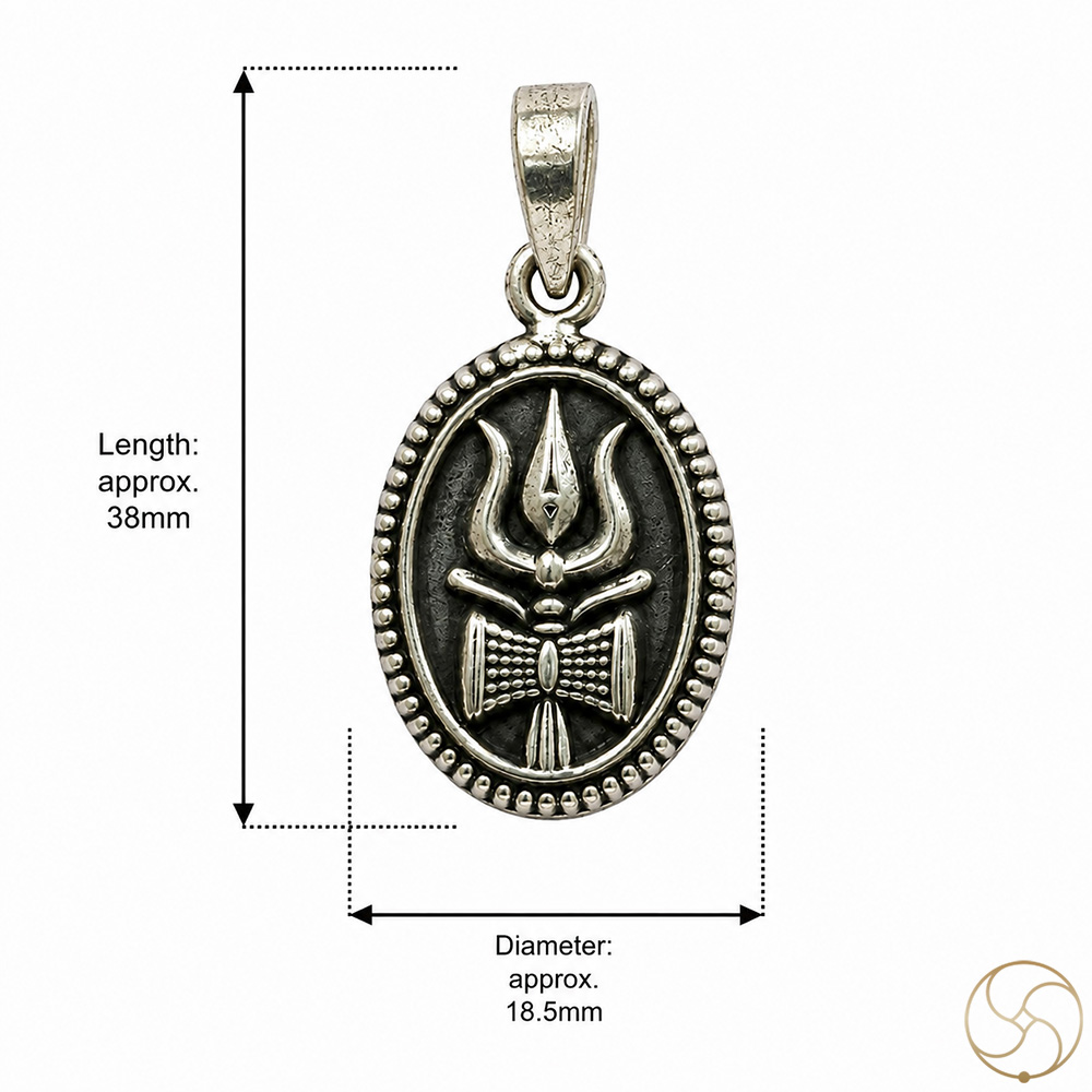 996 Silver Trishul Pendant