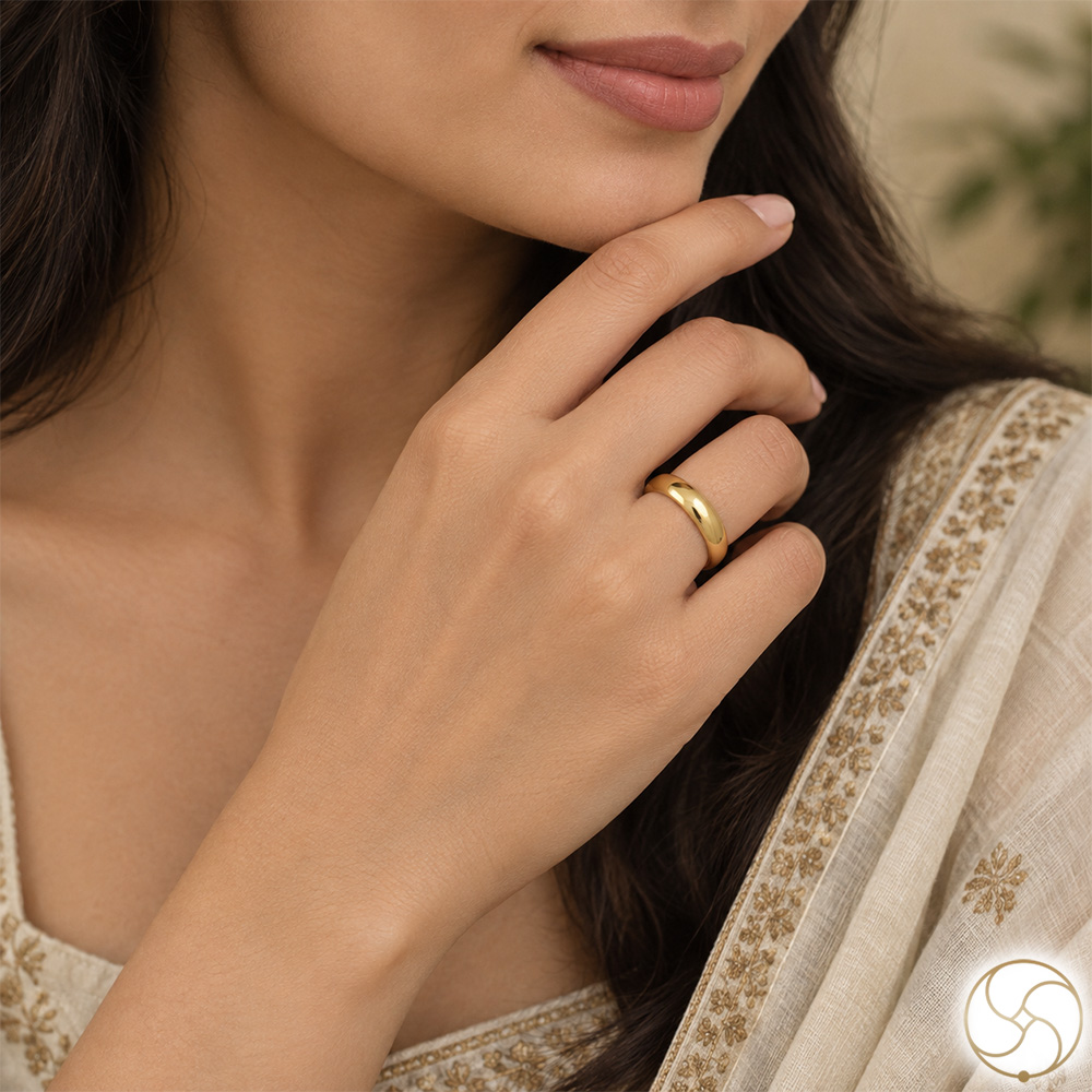 Ritika Brass Jointed Ring as per Ayurveda