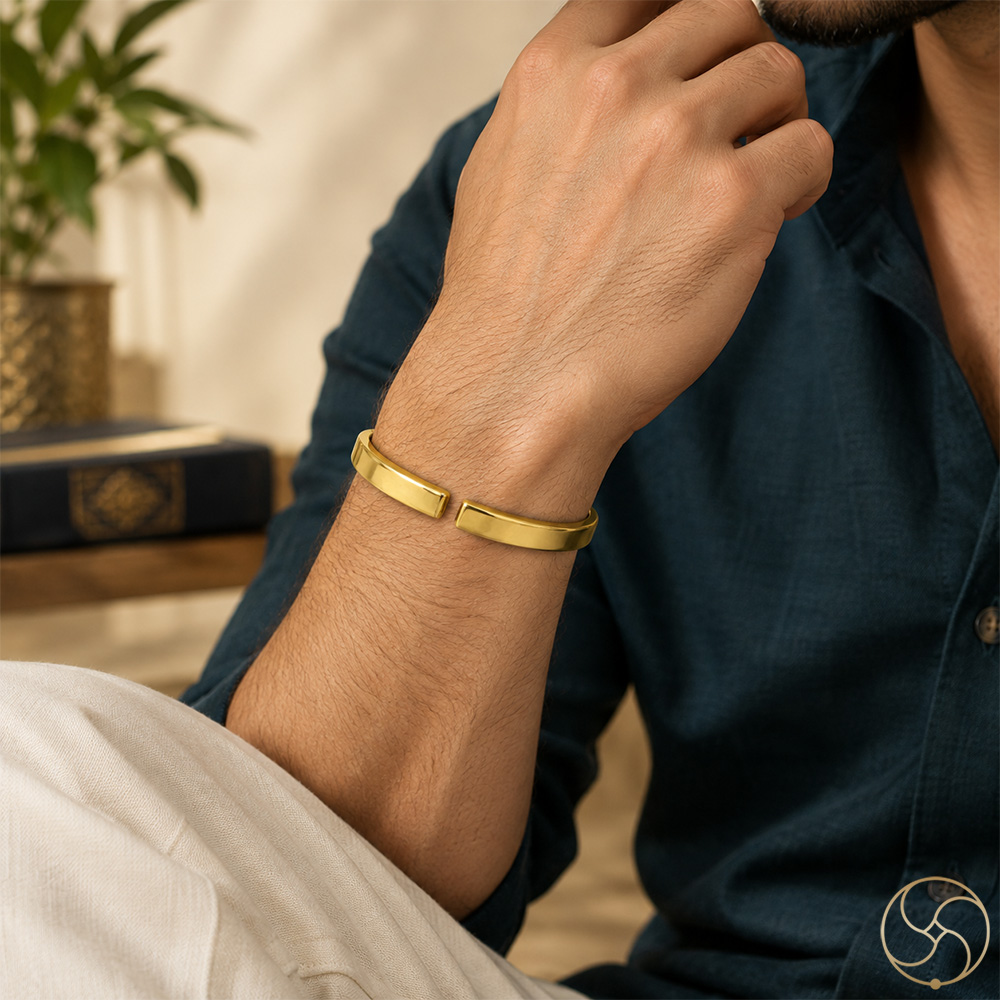 Ritika Brass Flat Bangle for Men