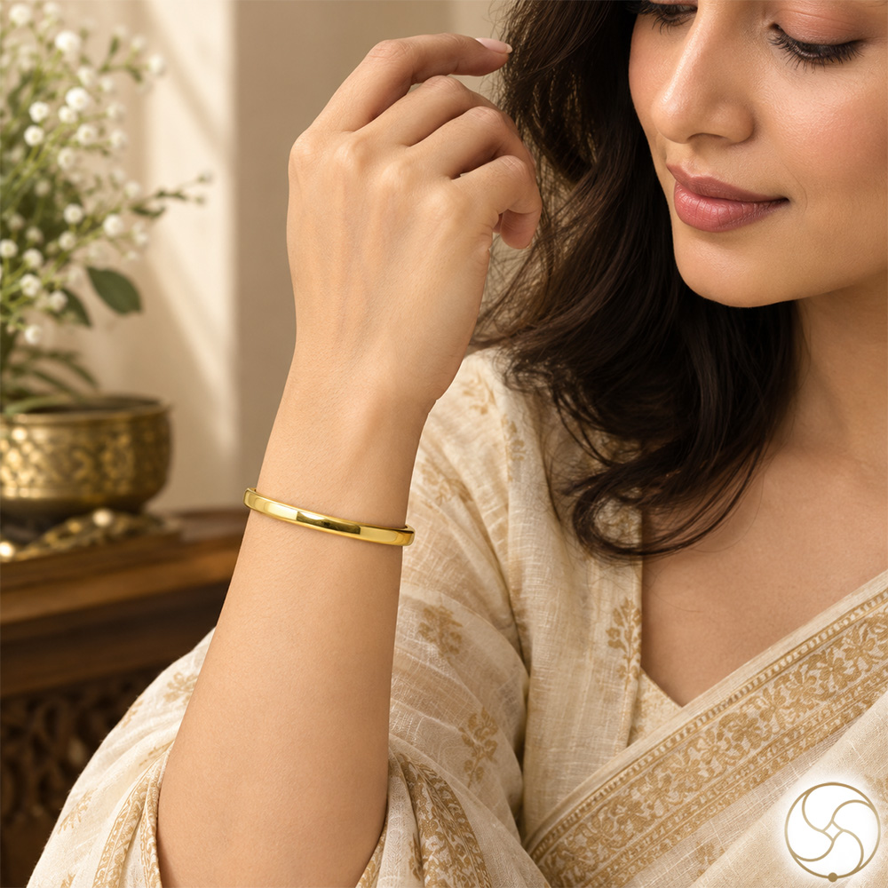 Ritika Brass Chandrasundri Bangle for Men and Women