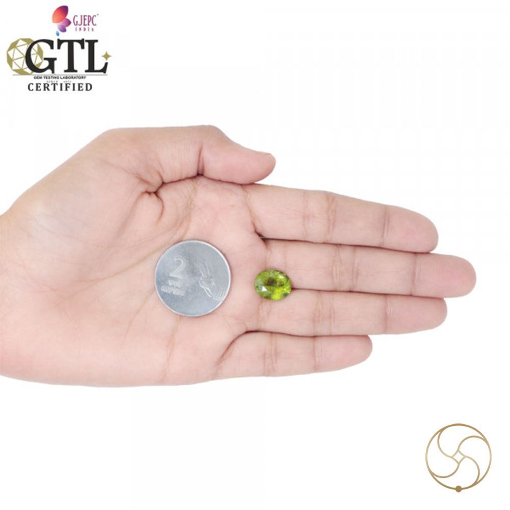 687 Carats Peridot Gemstone With Ring Or Pendant -  
