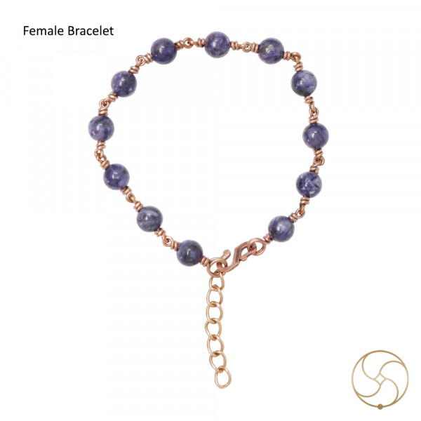 Image of Pure Copper Charoite Bracelet For Male And Female -  शुद्ध तांबा चारा वलय स्त्री पुरुष हेतु