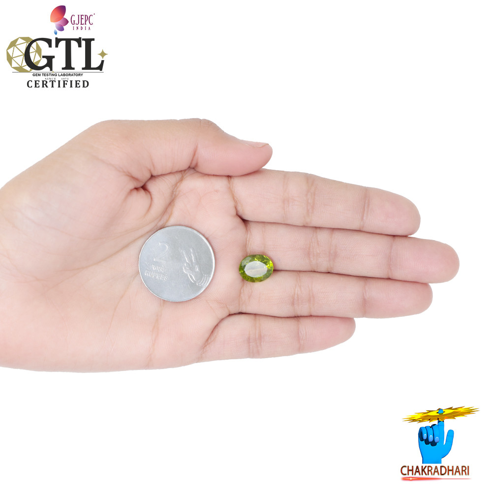 616 Carats Peridot Gemstone With Ring Or Pendant -  