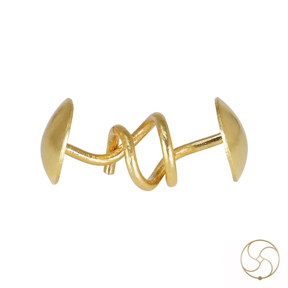 999 Gold Circular Stud Earpins 142gm -   