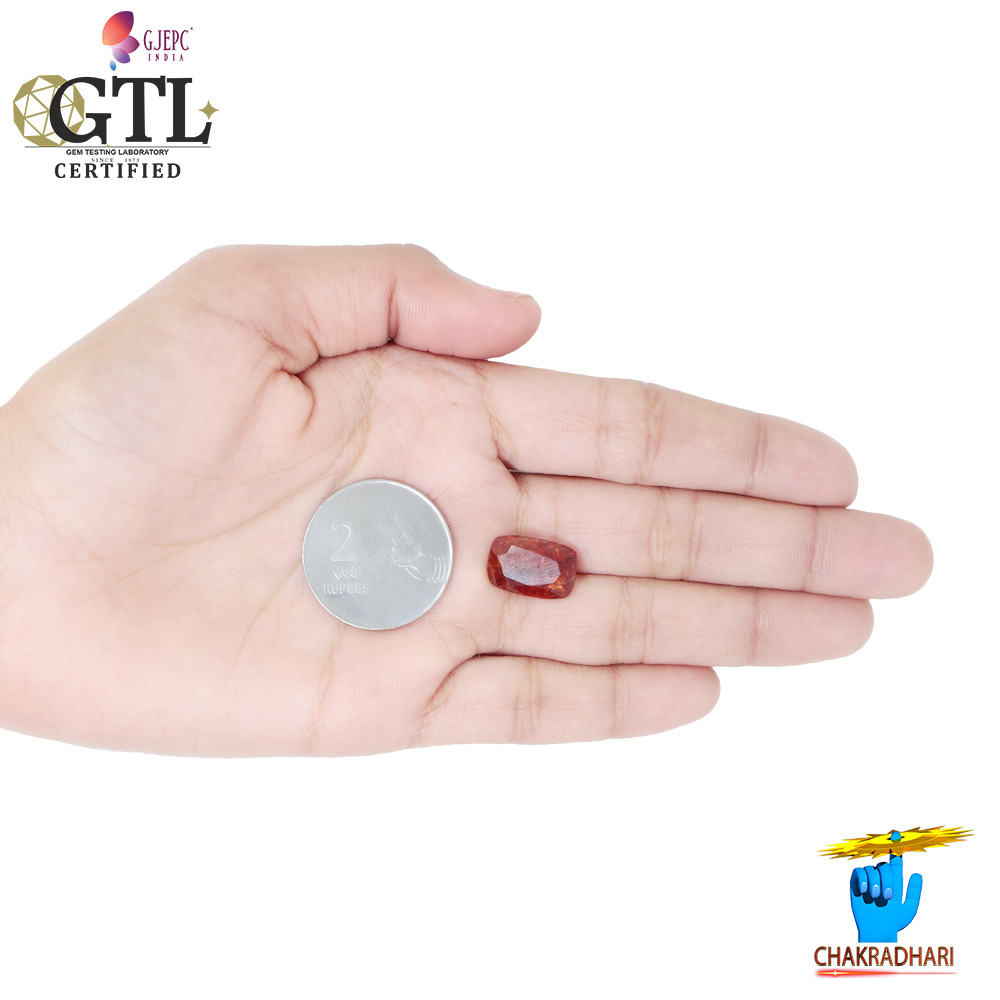 1019 Carat Garnet Gemstone With Ring Or Pendant   