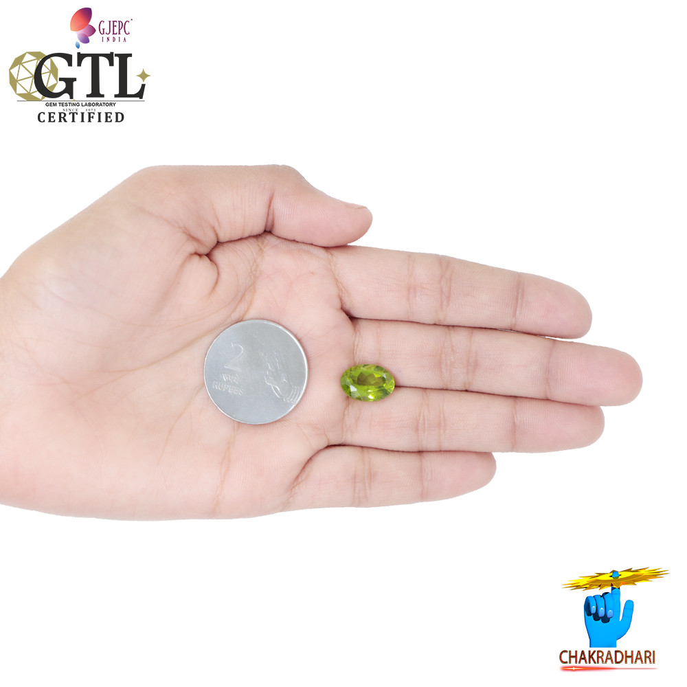 671 Carats Peridot Gemstone With Ring Or Pendant -  