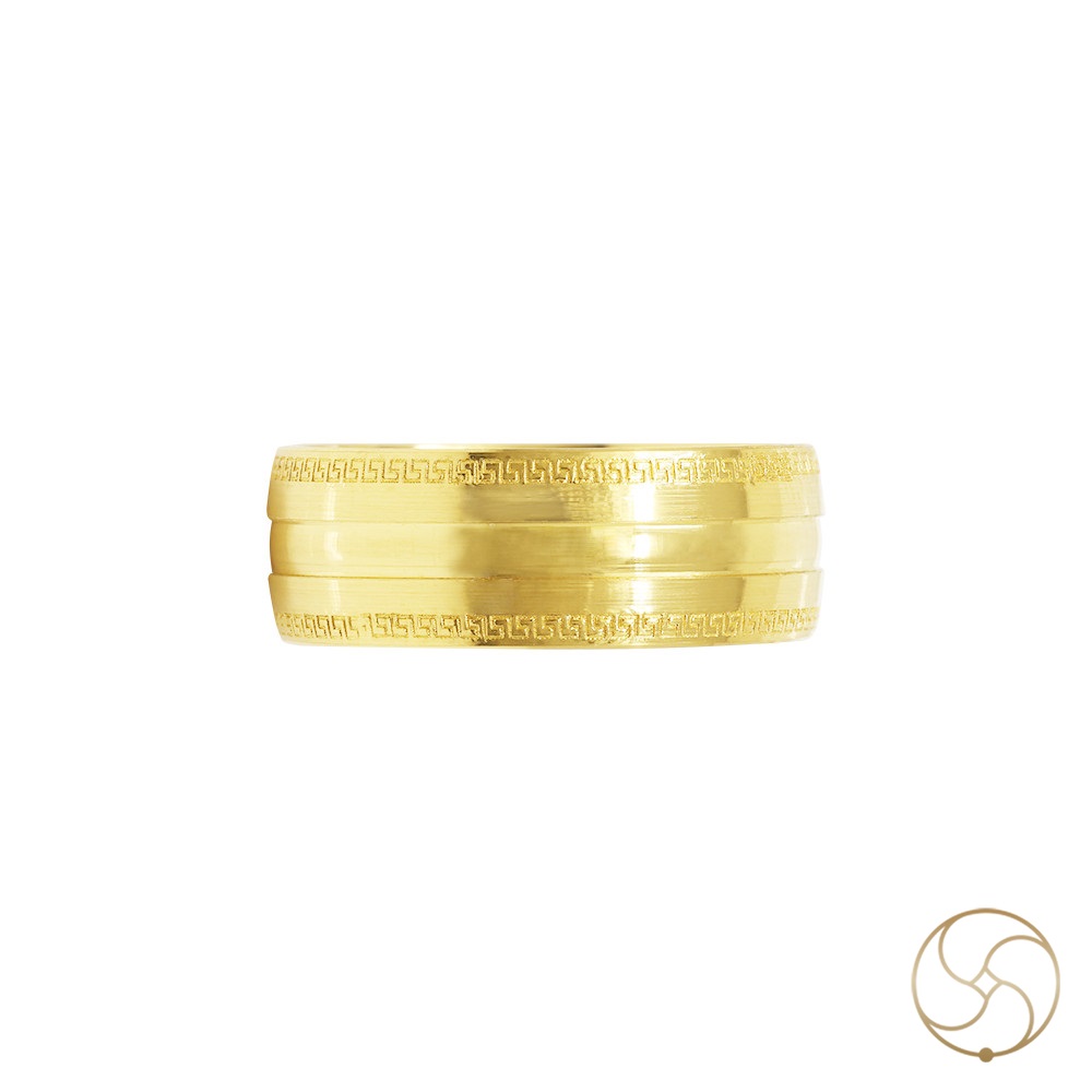 999 Gold with Eternal flow symbol ring  -      15gm