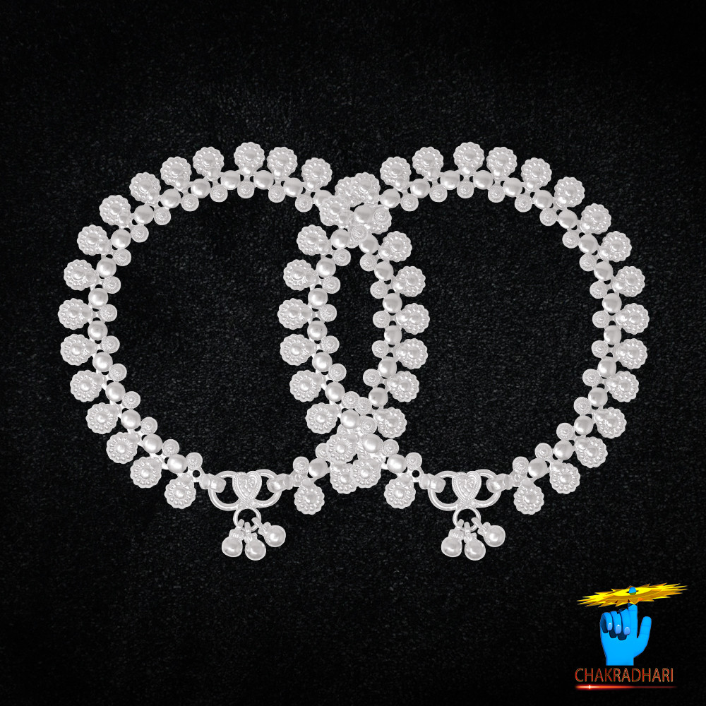 996 Silver Phulwari Payal -   