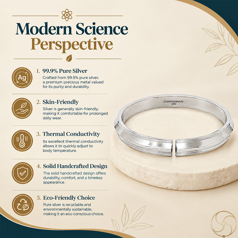 999 Silver Sikh Bangle for Men