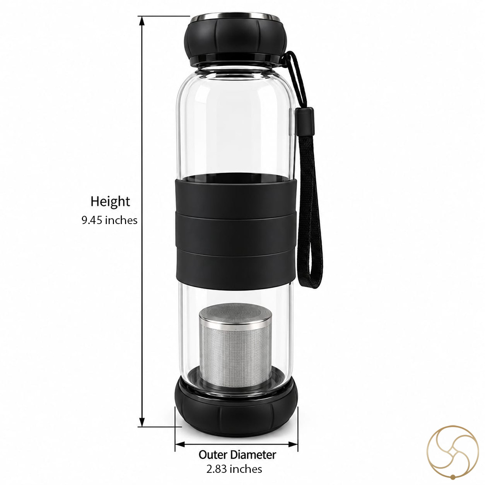 Alkaline Water Bottle with silver Coin inside