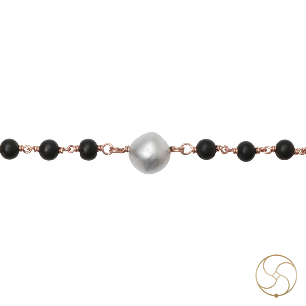 Supreme Power Eightfold-Sanctified Mercury Bead Ebony Mala-     