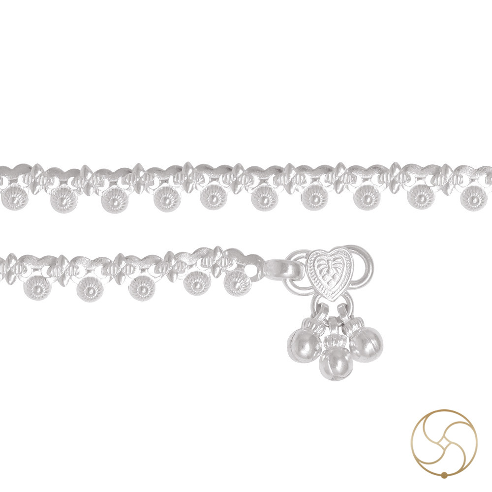 996 Silver Childrens Anklet-   