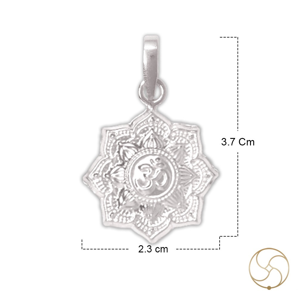 996 Silver Shikhar Om Pendant -     